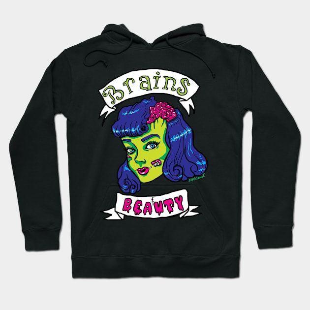 Brains and Beauty Hoodie by SophieJewel